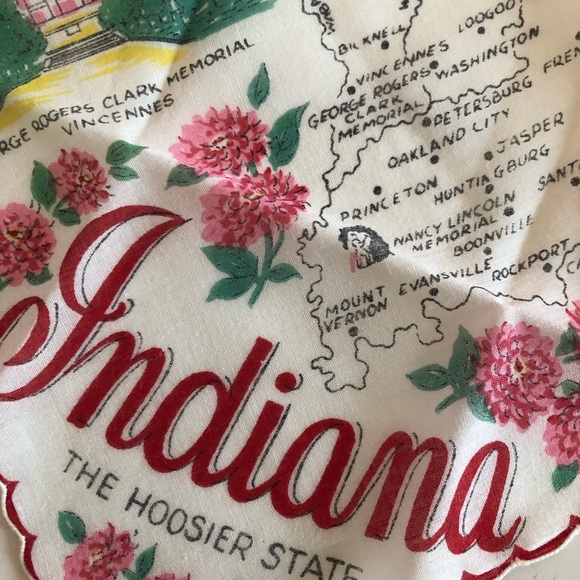 Vintage Ranshaw 1960’s Indiana Hankie - Picture 7 of 8